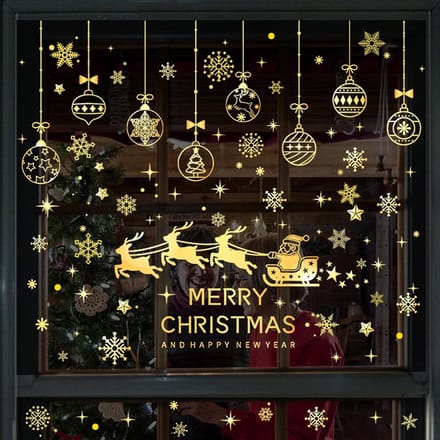 Raamstickers - Dailygoods- Raamafbeeldingen Kerstmis zelfklevend