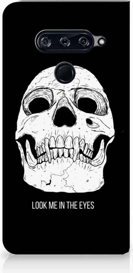 Mobiel BookCase LG V40 Thinq Skull Eyes