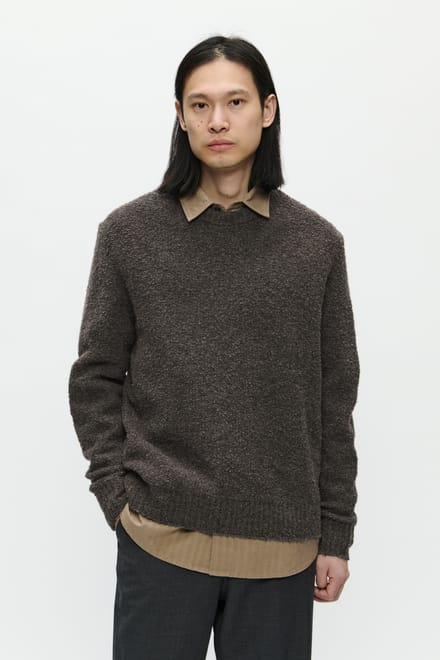 Gebreide pullover met ronde hals, model 'Andy'