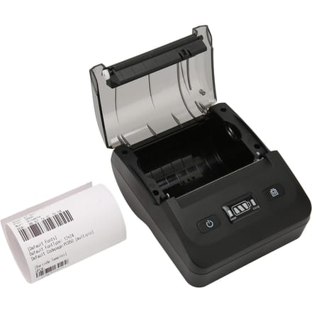 80mm Thermische Printer BT4.2 Verbinding 50 tot 80mms 203DPI ESC POS Compatibel Type C Verzending Label EU Plug gray