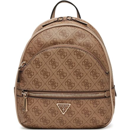 GUESS vrijetijdsrugzak rugzak Manhattan II Backpack Latte Logo Lichtbruin