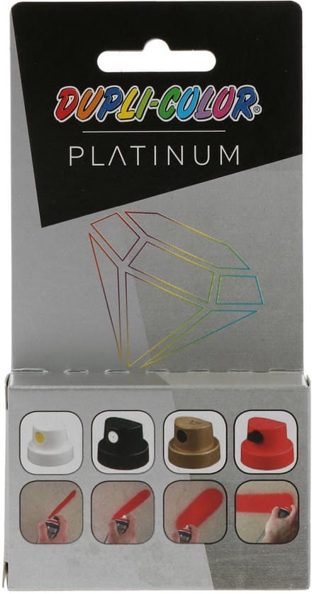 Motip / Dupli-Color sproeikoppen / spuitkoppen set platinum - 6 stuks