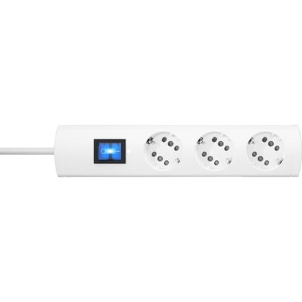 Kopp Duoversal Plus Snoer Centraal 3V/6V Schakelaar 1.4M Wit - 233802006