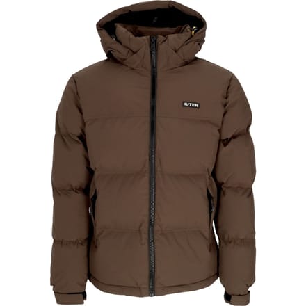 Puffjack voor heren, bruin donsjack