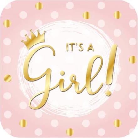 Huldeschild It's a girl ! 50 x 50 cm