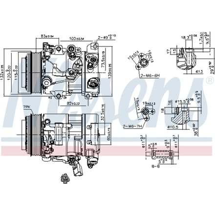 Compressor airconditioning NISSENS 890156