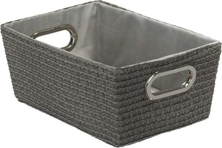 Wenko Chromo 12x19.5x28cm PP katoen met chroom grijs