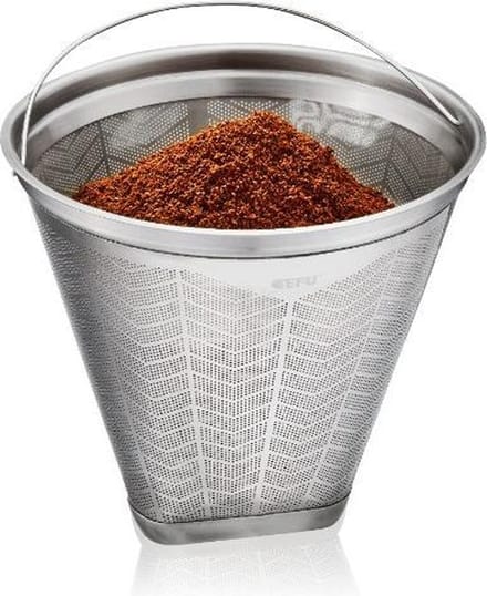 GEFU FLAVO Herbruikbaar Koffiefilter Maat 4 - Permanent Koffiefilter RVS
