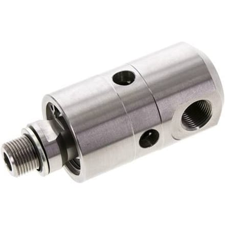 Draaidoorvoer G3/8" Binnendraad X G3/8" Buitendraad RVS 50bar