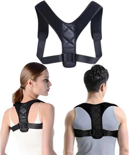 Goodli Postuur Corrector - Maat S - Schouder en Bovenrug - Verstelbare Houding Corrector - Zwart