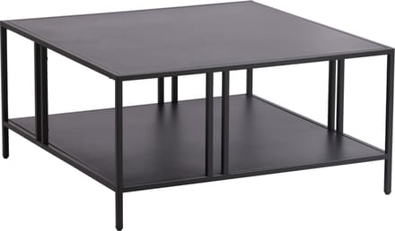 Salontafel Kumlinge metaal 40x80x80 cm zwart