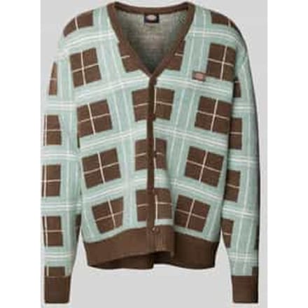 Cardigan met labelpatch, model 'STEVENSVILLE’