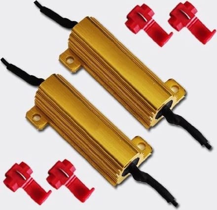 Immers ledlights Resistors 50W 30 Ohm - 2 stuks - 24 volt - voor canbus