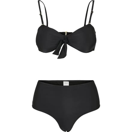 Urban Classics - High Waist Balcony Bikini set - S - Zwart