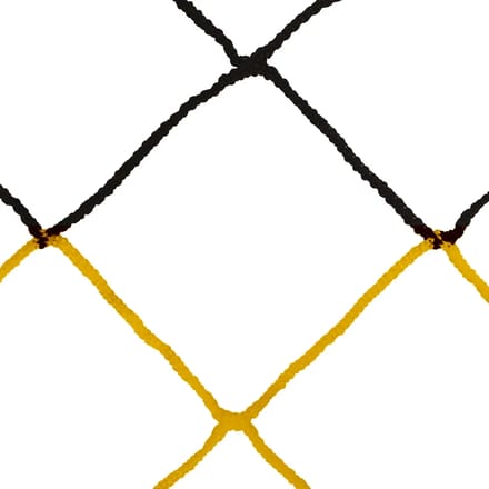 Duo-kleur 11-a-side voetbalnetten PP geweven 4mm enkel mesh 120 honingraat Sporti