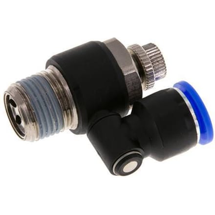 Draaibaar Regelventiel 12 mm - R1/2'' Regeling-Uit Messing/Nylon
