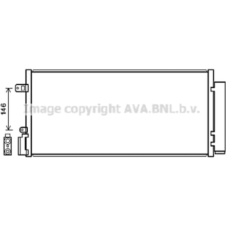 Condensator, airconditioning AVA COOLING CT5062D AVA