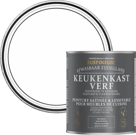 Rust-Oleum Wit Keukenkastverf Zijdeglans - Katoen 750ml