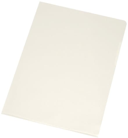 Q-CONNECT L-map | glashelder | 120 micron | pak van 100 stuks