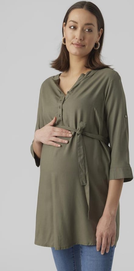 MAMALICIOUS - MLMERCY LIA 3/4 WOVEN TUNIC 2F NOOS A. - Dames - Blouses