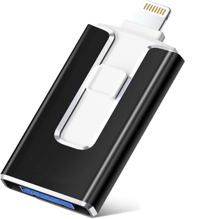 Ynkkvre -USB Stick voor PC, telefoon - USB 3.0 4in1 - USB C - 128GB - Mini USB - Flash Drive - Telefoon Geheugenuitbreiding -zwart