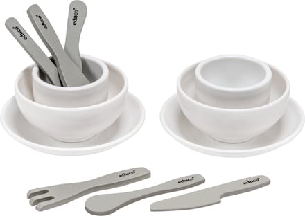 Educo Houten Speelgoed Servies - 12-delig - Inclusief bestek - Vanaf 3 jaar