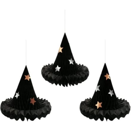 Meri meri halloween - halloweendecoratie honeycomb, heksenhoed