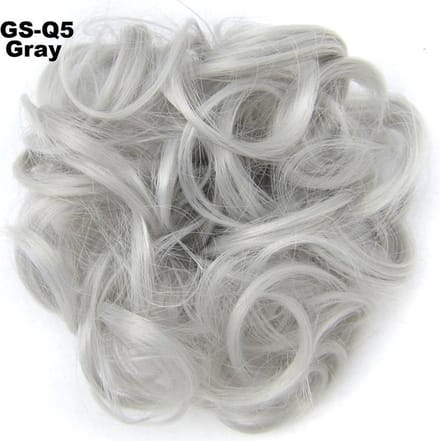 Haar Wrap, Brazilian hairextensions knotje grijs Gray#