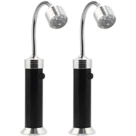 Barbecue Lamp - Zeer Heldere LED - Magnetische Basis - 360° Flexibel - 2 Stuks zwart