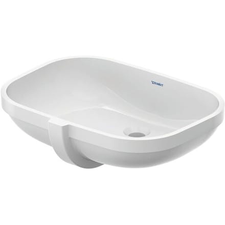 Duravit D-Code - Onderbouw wastafel 56x40 cm, zonder kraangat, alpine wit 0338560000