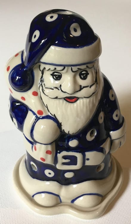 Bunzlau Kerstman voor waxinelichtje, Kerst X-mas