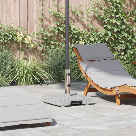 vidaXL - Parasolvoet - Grijs - 41 - x - 41 - x - 37 - cm - Graniet