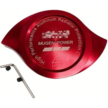 Radiatordop Beschermhoes Decoratie Aluminium Universele Radcap Cover rood