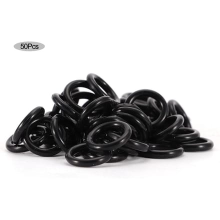 50 stuks Irrigatieapparatuur O Type PVC Waterdichte Ring Afdichtingsringen Voor Pijpverbinding black