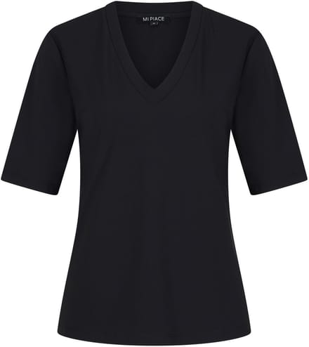 MI PIACE - Travel T-shirt Uni Black 2271 - Maat : M