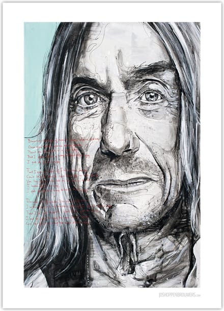 Iggy Pop poster 50x70 cm