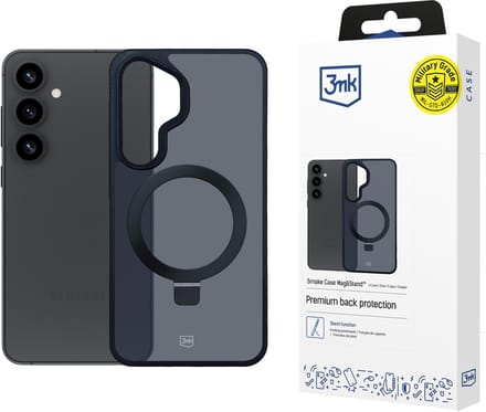 3Mk Smoke Case Mag&Stand Voor Samsung Galaxy S25+ Cover Met Functie