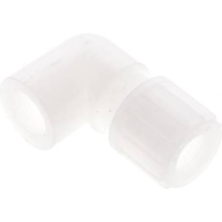 14x12mm & G3/8'' PVDF L-Vorm Knelfitting Binnendraad 10bar