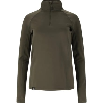 Dunne lange mouw onderhemd half-zip vrouw SOS Jasna