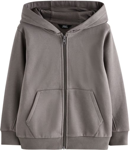 Next - Jongens - Hoodie met doorlopende rits - Grijs