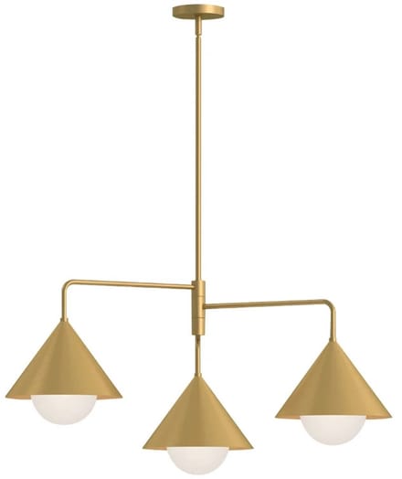 Alora Mood LED Kroonluchter | 3X E27 Max 60W | Brushed Gold