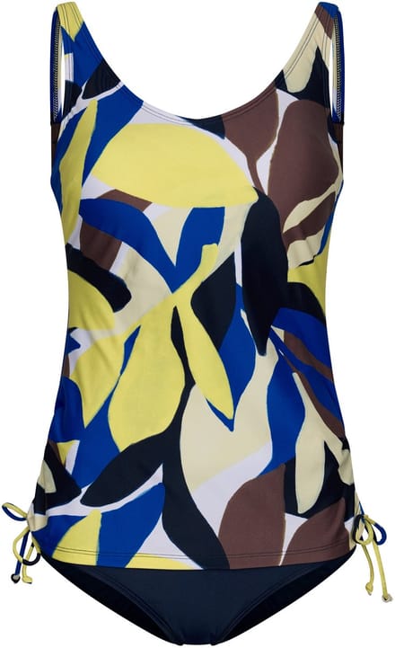 Pastunette Tankini Beach Leaves - Ecru/Blauw/Lime - Maat 40