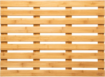 Bamboe badmat XL anti slip 68 x 50 cm | Badtegel met bamboe latten | Douche mat