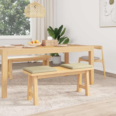 vidaXL - Bankkussen - 2 - st - Kunstleer - Crèmekleurig - Diepte - 35 - cm