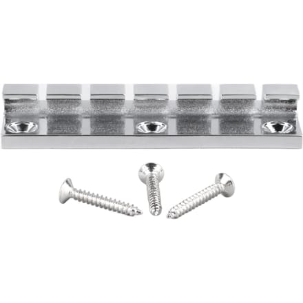 Selle 6 cordes avec vis Pont en alliage de zinc Remplacement Accessoires de guitare électrique Couleur chrome white