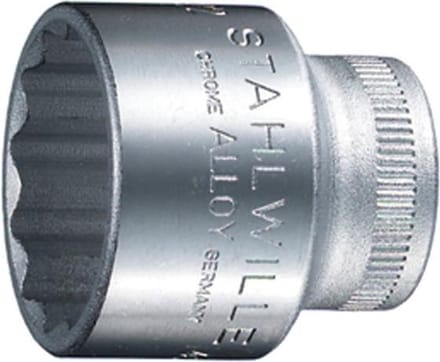 Stahlwille serie 45 Dopsleutel 3/8" / 17 - HPQ Verchroomd - twaalfkant maat 17 - Prijs per stuk