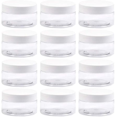 Virtubuy - Plastic Jars - Opbergpotjes - Compact en lichtgewicht - Transparant
