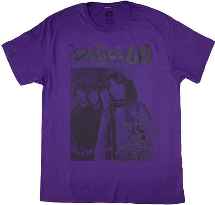 The Beatles - 1968 Heren T-shirt - S - Paars