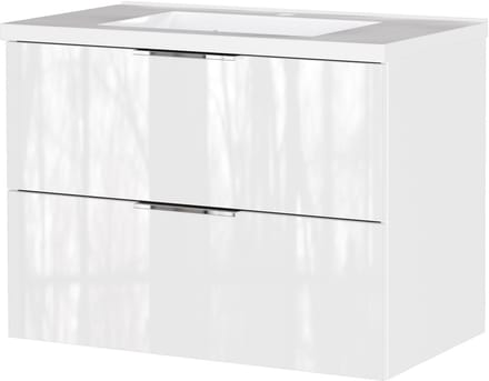 Wastafelkast Laurel Wit - Breedte 81 cm - Hoogte 61 cm - Diepte 46 cm