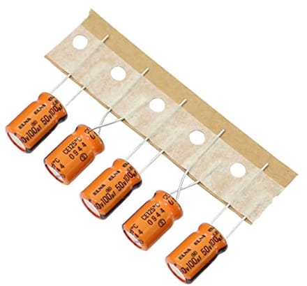20x Elektrolytische Condensator 100µF 50V Radiaal 125°C - 2-pins